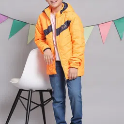 Monte Carlo Boys Colourblocked Hooded Lightweight Longline Padded Jacket image 3