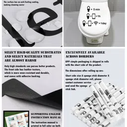 Gopalvilla Black Wifi Mobile Phone Printing Waterproof Toilet Stickers image 3