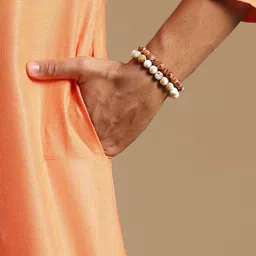 here&now x sanwara Sanwara Men Thread Work Summer Sheers Kurta image 4