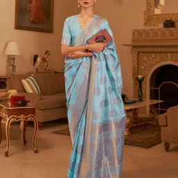ODETTE Woven Design Zari Saree-picture-12