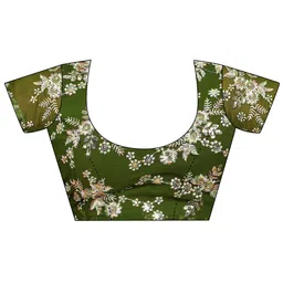 K 5 Fashion Embroidered Pure Georgette Saree image 3