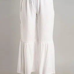 MAUKA Women Navy Blue Kurti with Sharara image 2