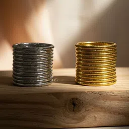 SZN Set Of 26 Gold-Plated & Silver Plated Bangles image 2