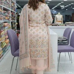 Silakaari Printed Unstitched Dress Material image 2