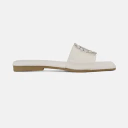 CORSICA Women Embellished Transparent Open Toe Flats image 2