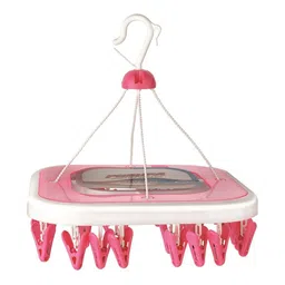 MOLTRES Pink Set of 36 Clips Clothes Plastic Hanger-picture-14