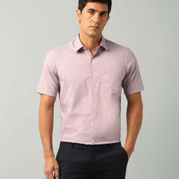 Arrow Men Classic Fit Spread Collar Geometric Printed Cotton Formal Shirt-image-67