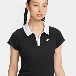 Nike Sportswear Women Colourblocked Monochrome Retro Polo Top-image-24