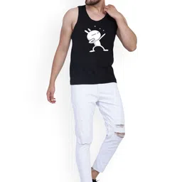 SLOWLORIS Pack of 2 Men Printed Cotton Innerwear Vests image 4