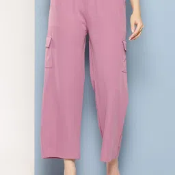 BAESD Girls Relaxed Fit Mid-Rise Cargos-image-57