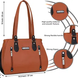 cp criceep Women Tan Shoulder Bag image 4
