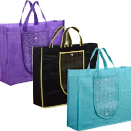 kuber industries Pack of 3 Grocery Bags-picture-16