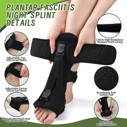 wiska Men & Women Night Relief for Plantar Fasciitis, Achilles Tendonitis & Foot Drops Ankle Support image 4