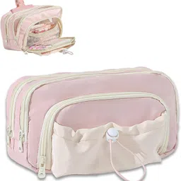 countrylink Multi-Compartment Design for Organized Storage Functional & Trendy Canvas Style Art Canvas Pencil Box-picture-30