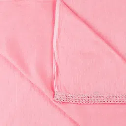 Dupatta Bazaar Pink Solid Pure Cotton Dupatta image 5
