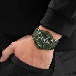 SWISS MILITARY HANOWA Men Dial & Ceramic Straps Analogue Chronograph Watch SMWGI0002282 image 4