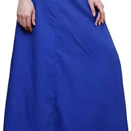 TrendingTrading 2025-Navi Blue Cotton Saree Petticoat Shapewear for Women Pure Cotton Petticoat image 1