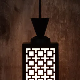 shyam enterprises Wooden Hanging Thali Lamp Elegance for Home Decor and Festive Celebrations Ceiling Light Ceiling Lamp image 2