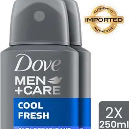 dove Men+Care Cool Fresh Dry Spray Antiperspirant Deodorant (Pack of 2) Deodorant Spray-For Men image 2