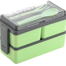 neocasa Rectangular Classy 3 Section With 1 Spoon & 1 Fork 3 Containers Lunch Box-picture-30