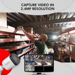 CP PLUS 2.4MP IR Bullet Camera - 30Mtr. CVI/CVBS/AHD/TVI switchable(CP-URC-TC24PL3) Security Camera image 3