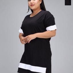 Christy World Women Pack Of 2 Cotton Regular Fit Longline T-shirt-picture-20