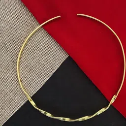 MOHATI Women Brass Gold-Plated Handcrafted Necklace image 1