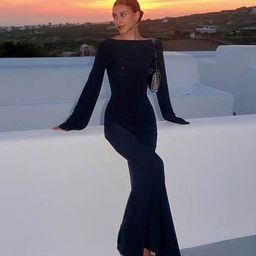 LULU & SKY Boat Neck Backless Maxi Dress-picture-20