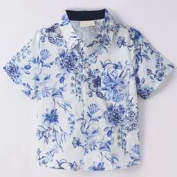 DUTT CREATION Boys Pack Of 2 Classic Printed Spread Collar Cotton Shirts image 4