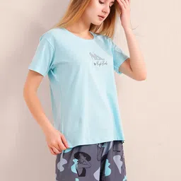 L&M Leisure and Moods Women Graphic Printed Night suit image 3