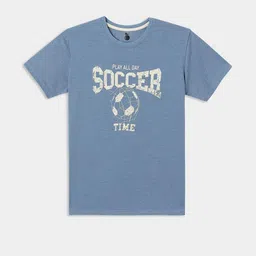 Lil Tomatoes Boys Blue Cotton Printed Tshirts-image-30