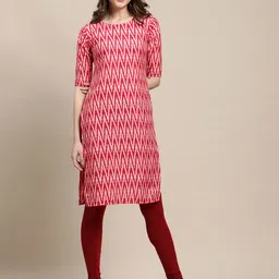 7Threads Women Pack Of 6 Ethnic Motifs Printed Floral Crepe Kurta image 5