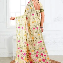 Astita Floral Woven Design Zari Saree image 4