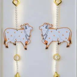 GADINFASHION 2Pcs White Door Hanging Torans-picture-4
