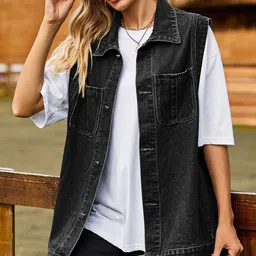 StyleCast Women Longline Denim Jacket-picture-41