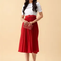 all about you Crepe A-Line Midi Dress image 4