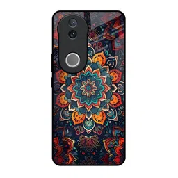 QRIOH Boho Orbit Printed Vivo V50 5G Glass Back Case Mobile Accessories-picture-38