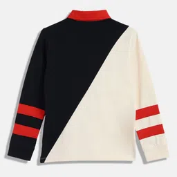 Tommy Hilfiger Boys Colourblocked Polo Collar Cotton T-shirt image 3