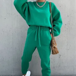 Mast & Harbour Sweatshirt With Joggers Co-Ords image 3