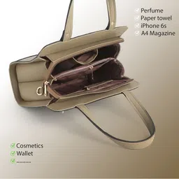 Martucci Structured Shoulder Bag with Applique image 5