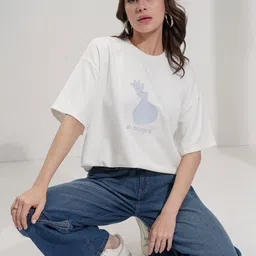 Street By Tokyo Talkies Women Drop-Shoulder Sleeves T-shirt image 5