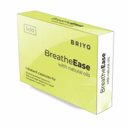 briyo supplements Briyo BreatheEase - for Experiencing Trouble-Free Breathing During Common Cold - Capsules for Cough & Cold | Fast Relief for Respiratory Congestion - 10 Inhalant capsules-picture-30