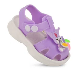 TRZ Unisex Kids Lavender With Velcro Comfort Sandals-picture-28