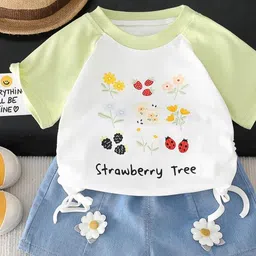 LULU & SKY Girls Printed Top with Shorts image 4