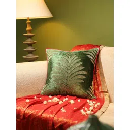 Revive Home Green Velvet Square Cushion Covers-picture-15
