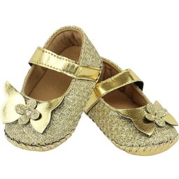 NESKA MODA Girls Gold Cotton Booties-picture-11