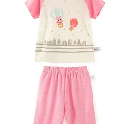 LULU & SKY Unisex Kids Printed T-shirt with Shorts-picture-49