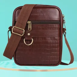 Fashion twist Unisex Textured Messenger Bag-picture-32