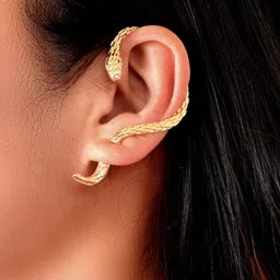 FIMBUL Set of 2 Rhodium-Plated Animal Shaped Ear Cuffs image 2
