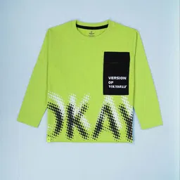 KiddoPanti Boys Graphic Printed Round Neck Regular Sleeves Pure Cotton Relaxed Fit T-shirt-picture-11